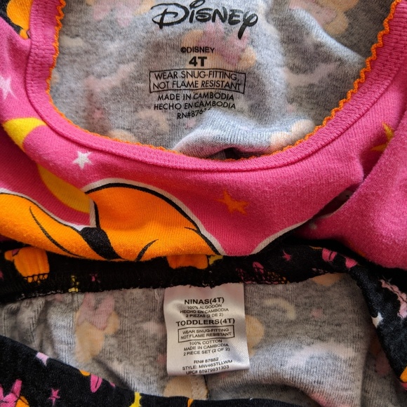 Girls Minnie Mouse Pajama Set bundle 4T - Picture 5 of 7